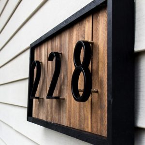 house sign number