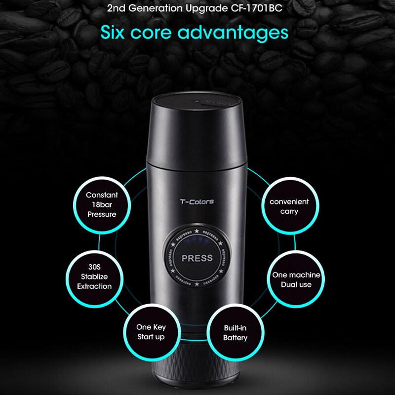 Portable Coffee Machine Mini Electric Espresso Powder Capsule Coffee Maker  Rechargeable Battery Outdoor Travel Coffee Machine – Amazing Home  Decoration, Indoor Decoration, Outdoor Decoration